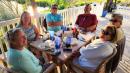 At Southgate Grill listening to the Billie Carlins Band were Barb, Maureen, Bill, Matt, Charlie & Kim. photo by BB Huey